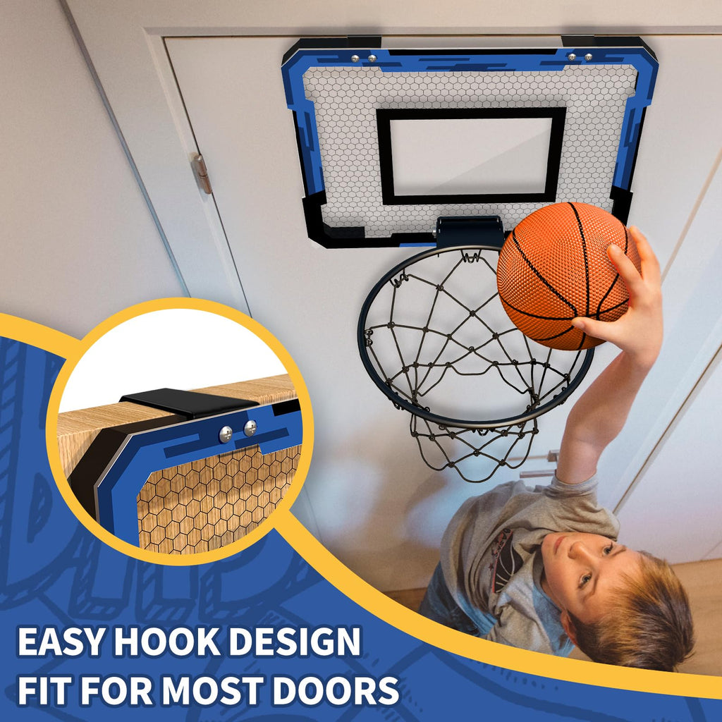 QDRAGON Mini Basketball Hoop, Over The Door Indoor