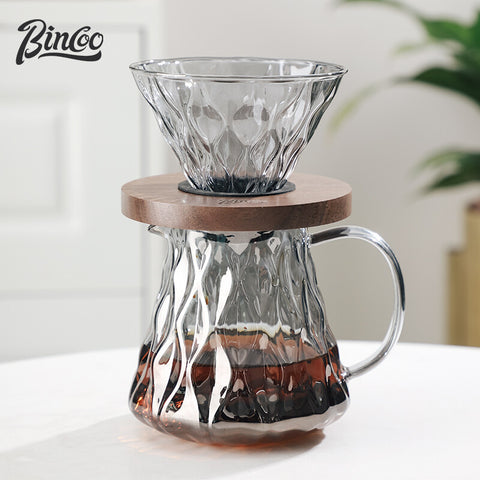 Bincoo Hand Brew Coffee Pot Dripper Set Sharing Pot Coffee Filter Cup Household Hand Grinder Coffee Machine Sets