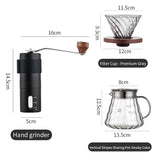 BINCOO Coffee Grinder Hand Italian Coffee Grinder Household Coffee Machine Portable for Office Outdoor Travel