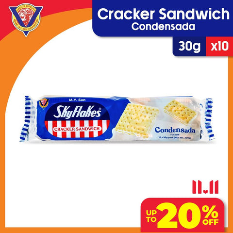 Skyflakes Cracker Sandwich Condensada 30gx10