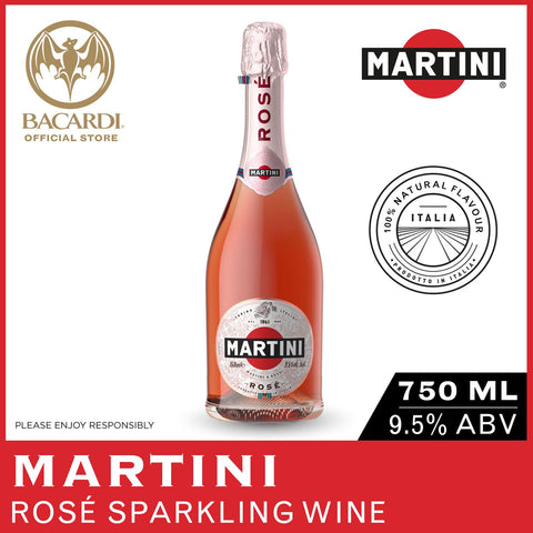 MARTINI Sparkling Rose Wine, Soft and Semi-Sweet Italian Sparkling Wine, 9.5% ABV, 75cl / 750ml