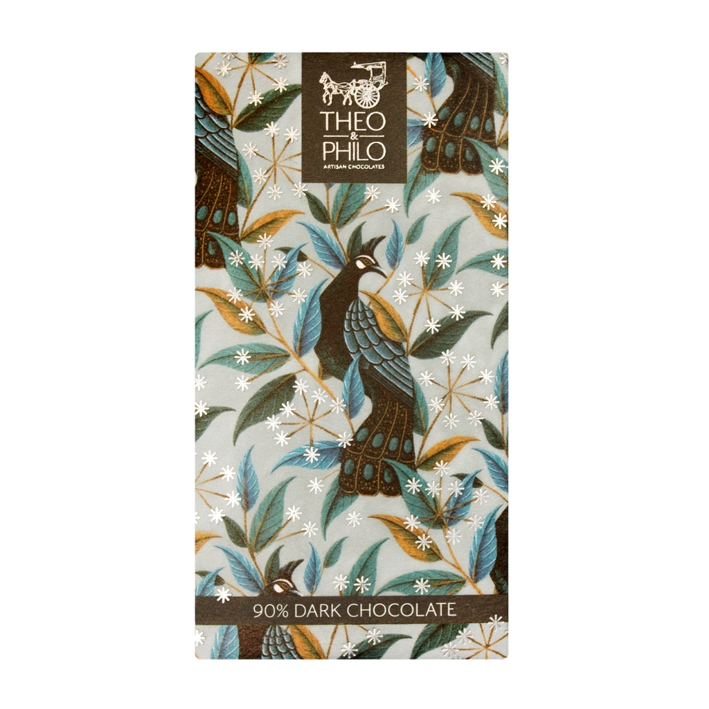 Theo and Philo Chocolates 90% Dark Chocolate Bar