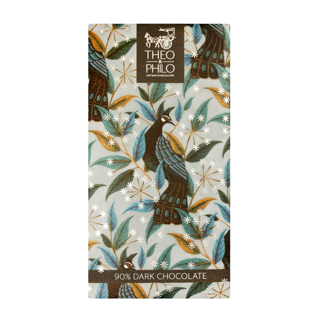 Theo and Philo Chocolates 90% Dark Chocolate Bar