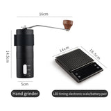 BINCOO Coffee Grinder Hand Italian Coffee Grinder Household Coffee Machine Portable for Office Outdoor Travel