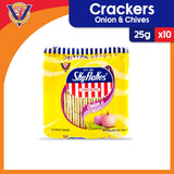 Skyflakes Crackers Onion & Chives Flavor 25gx10