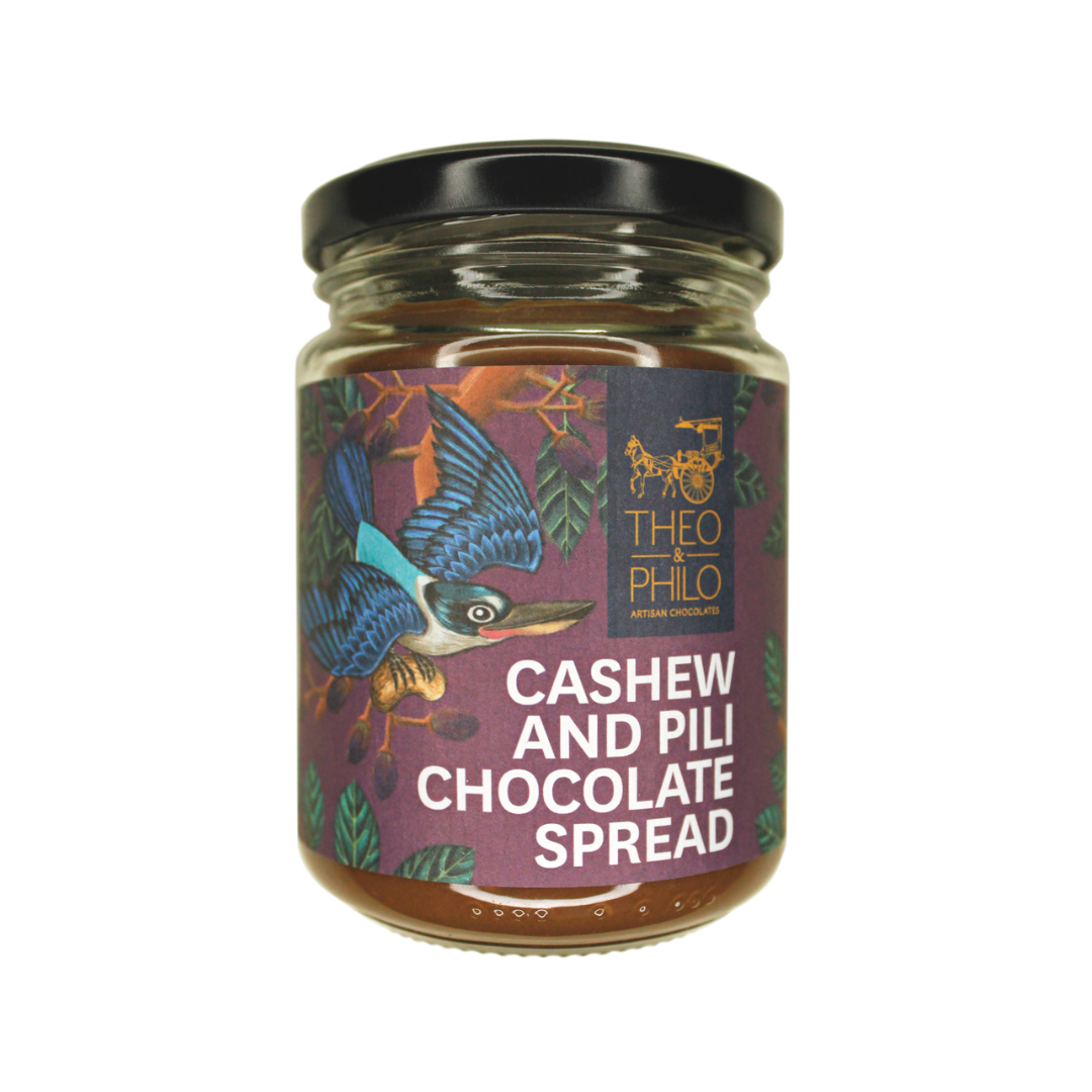 Theo and Philo Chocolates Cashew and Pili Chocolate Spread
