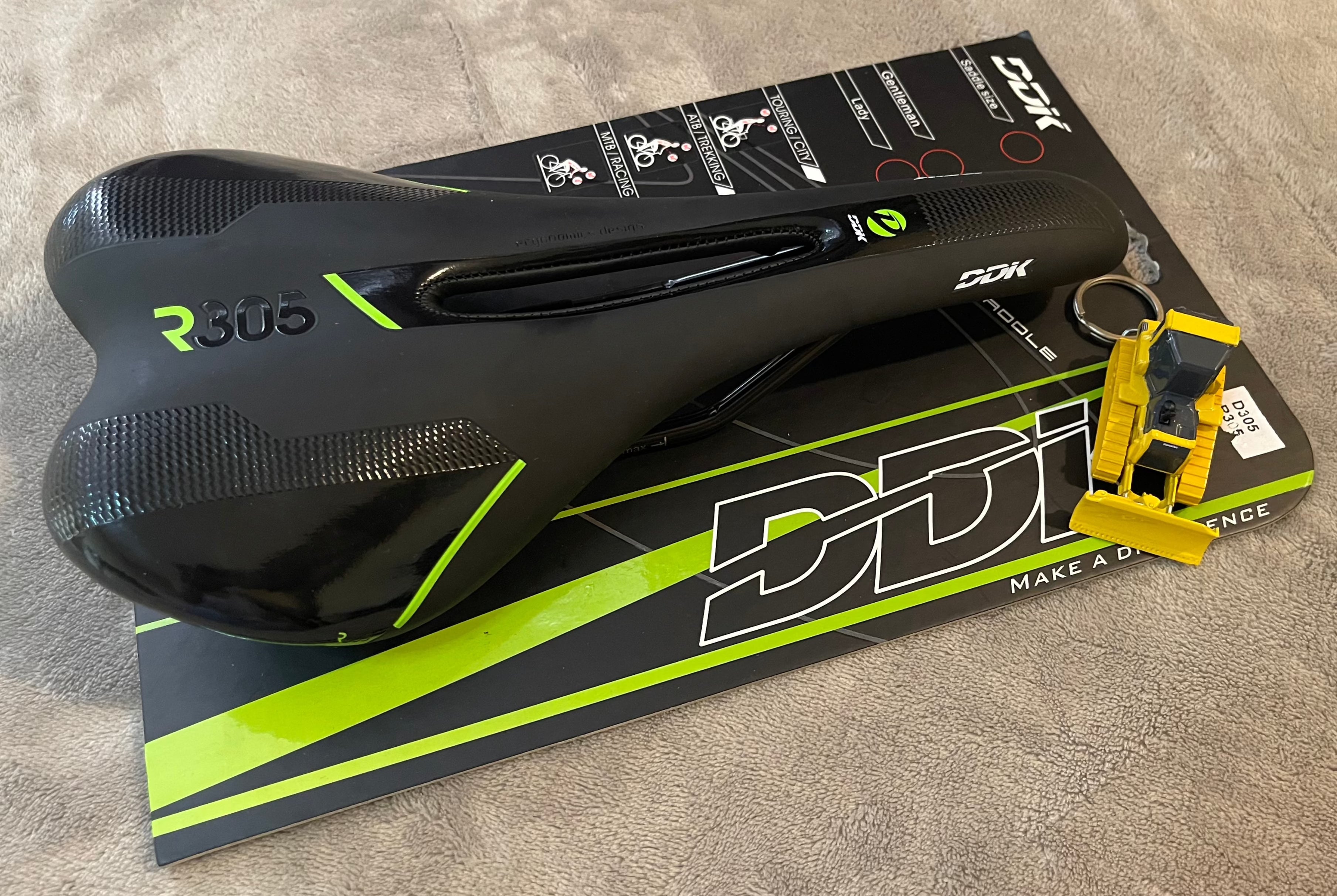 Bike Saddle Neon on Black