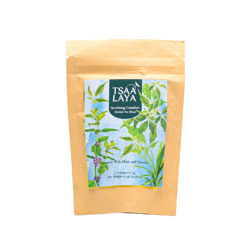 Tsaa Laya Soothing Comfort (Lagundi with Mint & Pandan) Herbal Tea Blend