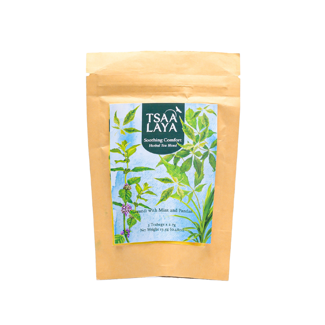 Tsaa Laya Soothing Comfort (Lagundi with Mint & Pandan) Herbal Tea Blend
