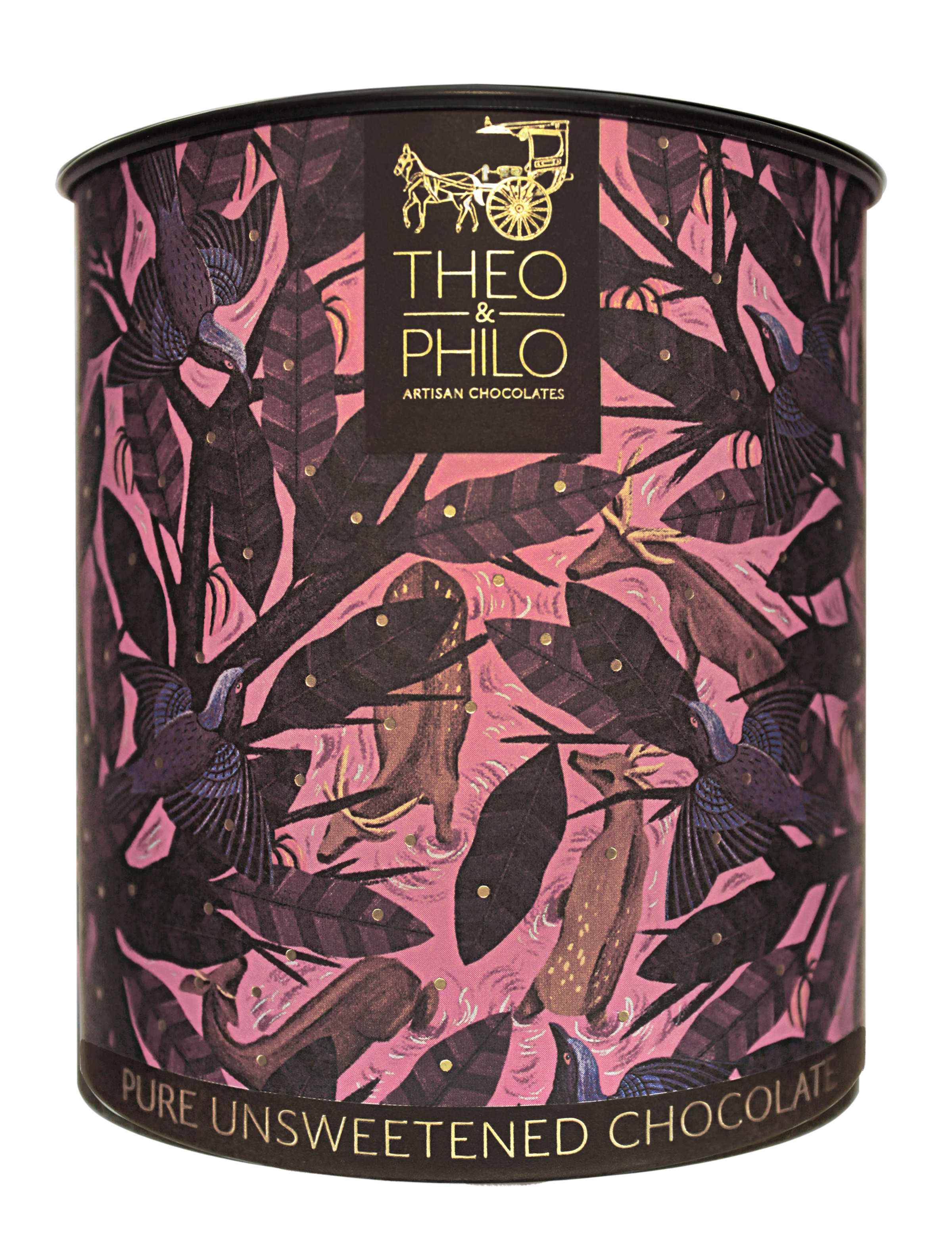 Theo and Philo Chocolates Pure Unsweetened Philippine Chocolate Powder