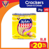 Skyflakes Crackers Onion & Chives Flavor 25gx10