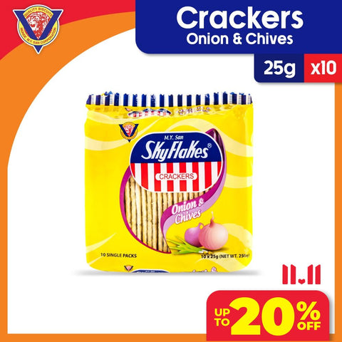 Skyflakes Crackers Onion & Chives Flavor 25gx10