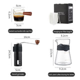 BINCOO Coffee Grinder Hand Italian Coffee Grinder Household Coffee Machine Portable for Office Outdoor Travel