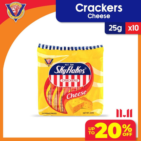 Skyflakes Crackers Cheese Flavor 25gx10