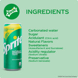 Sprite Regular Soda 320ml - Pack of 24 Cans