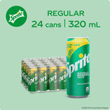 Sprite Regular Soda 320ml - Pack of 24 Cans