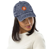 Bitcoin Vintage Cotton Twill Cap