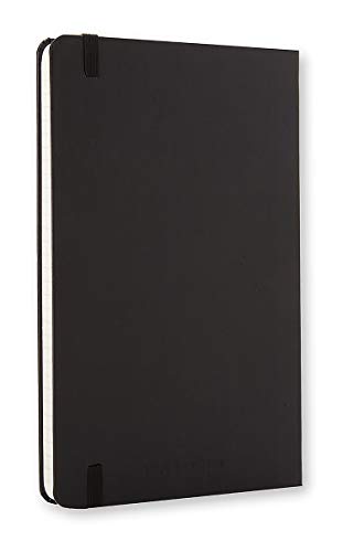 Moleskine Classic Notebook, Hard Cover, Large (5" x 8.25") Ruled/Lined, Black, 240 Pages