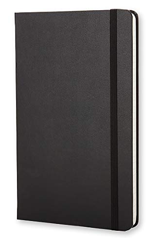 Moleskine Classic Notebook, Hard Cover, Large (5" x 8.25") Ruled/Lined, Black, 240 Pages