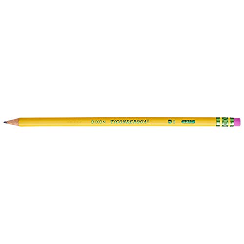 Ticonderoga Pencils, Wood-Cased, Pre-Sharpened, Graphite #2