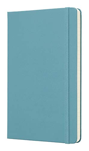 Moleskine Classic Notebook, Hard Cover, Large (5" x 8.25") Ruled/Lined, Reef Blue, 240 Pages