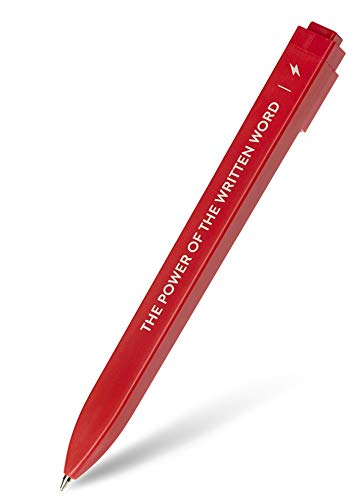 Moleskine Go Pen Ballpoint Pen, 1.0mm Point, Scarlet Red