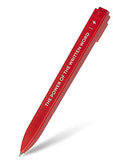 Moleskine Go Pen Ballpoint Pen, 1.0mm Point, Scarlet Red