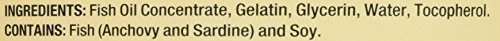 Kirkland Signature Natural Fish Oil Concentrate with Omega-3 Fatty Acids - 400 Softgels