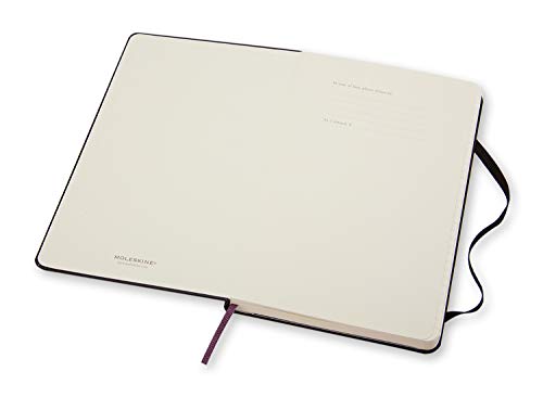 Moleskine Classic Notebook, Hard Cover, Large (5" x 8.25") Ruled/Lined, Black, 240 Pages