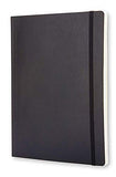Moleskine Classic Notebook, Soft Cover, XL (7.5" x 9.5") Ruled/Lined, Black, 192 Pages