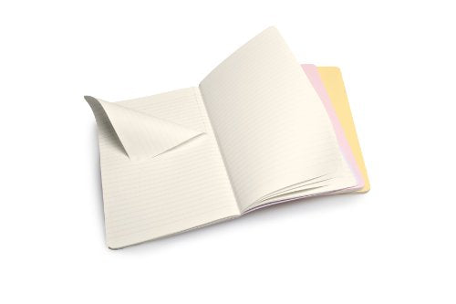 Moleskine Cahier Journal (Set of 3), Large, Ruled, Soft Cover (5 x 8.25)