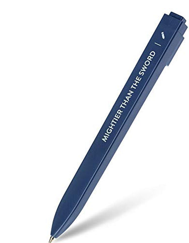 Moleskine Go Pen Ballpoint Pen, 1.0mm Point, Sapphire Blue