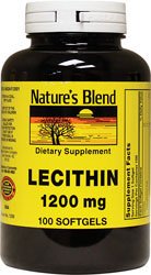 Nature's Blend Lecithin, 100 softgels