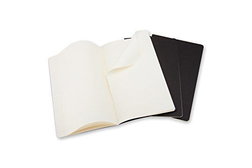 Moleskine Cahier Soft Cover Journal, Set of 3, Ruled, Pocket Size (3.5" x 5.5") Black