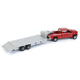 ERTL Dodge Pickup with Diecast Trailer and Bales, 1:64-Scale