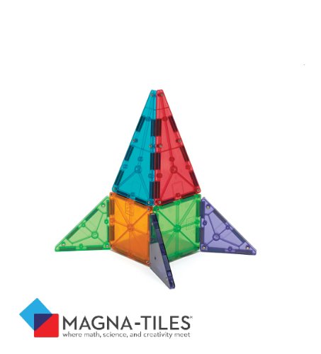 Magna-Tiles 100-Piece Clear Colors Set – The Original, Award-Winning Magnetic Building Tiles