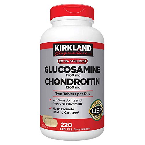 Kirkland Signature Extra Strength Glucosamine 1500mg/Chondroitin 1200mg Sulfate - 220 tablets