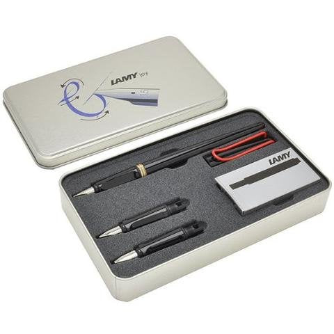 Lamy Joy Calligraphy Set in Black with Black Ink Cartridges