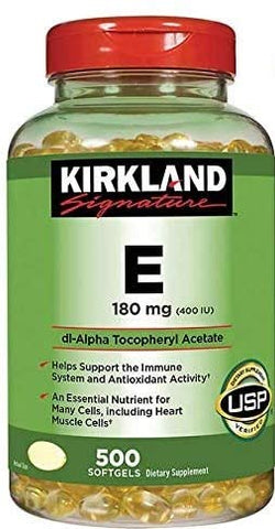 Kirkland Signature Vitamin E 400 I.U. 500 Softgels