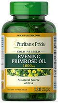 Puritans Pride Evening Primrose Oil 1000 Mg with Gla, 120 Count