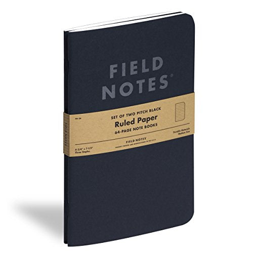 Field Notes: Pitch Black Notebook 2-Pack