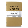 Field Notes Kraft Ruled 3-Pack