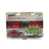 ERTL Dodge Pickup with Diecast Trailer and Bales, 1:64-Scale