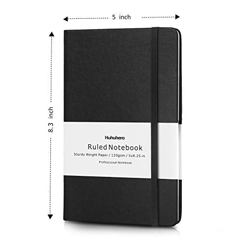 Huhuhero Notebook Journal, Classic Ruled Hard Cover