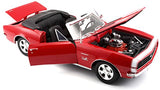 Maisto 1:18 Scale 1967 Chevy Camaro SS 396 Convertible Diecast Vehicle (Colors May Vary)