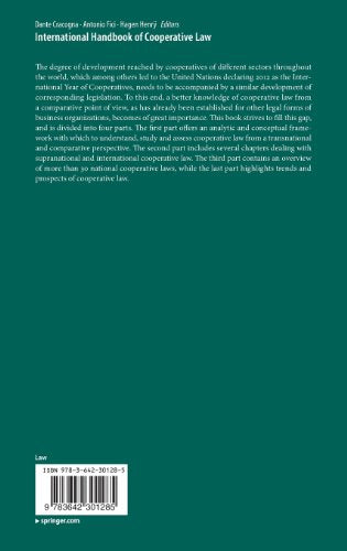 International Handbook of Cooperative Law