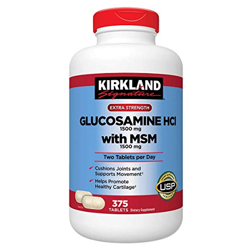 Kirkland Extra Strength Glucosamine HCI with MSM 375 Count