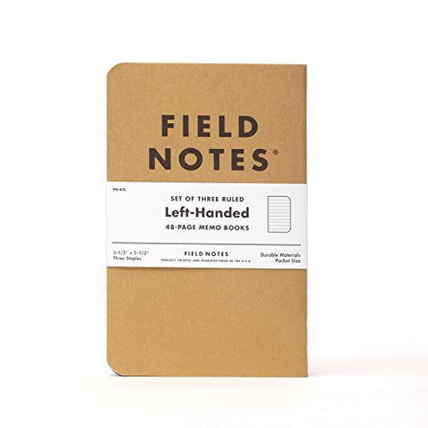 Field Notes: Left Handed Original Kraft 3-Pack