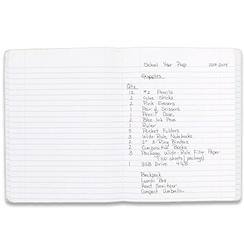 Mead Composition Notebooks, Comp Books, Wide Ruled Paper