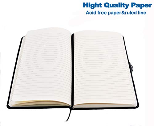 Classic Notebook Journals, 2 Pack 5.25"x8.25" Ruled Hardcover